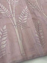 Blended Tussar silk saree with applique work- MSH193
