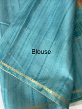 Semi soft Matka silk saree with borders MSS599