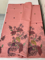 Malai chanderi saree with thread work MSM4567