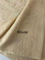 Mul chanderi saree with embroidery - MS1427 Beige