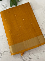 Tussar mix Semi silk saree with small buttas MSS8930