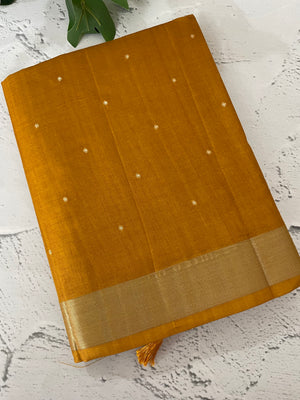 Tussar mix Semi silk saree with small buttas MSS8930