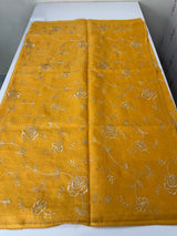 Soft kota checks saree with embroidery MSK2158- BrightYellow