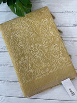 Tissue Silk embriodery saree MS49888