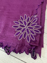 Crush Organza saree MSK5463- DeepViolet