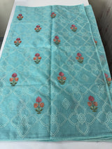 Silky kota embroidery saree MSK4332