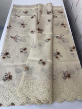 Premium Soft kota silk saree with digital prints and embroidery MKS703