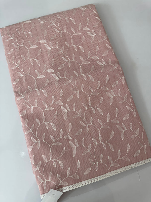 Kota embriodery saree MS1455 PastelPink