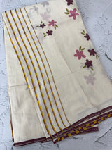 Kerala cotton saree - ‘Rajamalli’