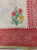 Semi silk saree with embroidery MSS456