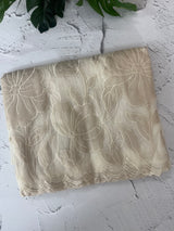 Tissue Organza Applique work saree MS13876 Offwhite