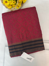 Soft chiffon Georgette saree - SMGRSR DeepRed to Black