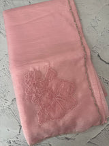 Soft crush Organza saree with beads work MBS679 Pink