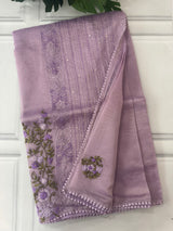 Handworked Tissue silk saree FBLK162 Lavender