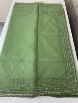 Handworked Organza saree and blouse MCW376 JadeGreen