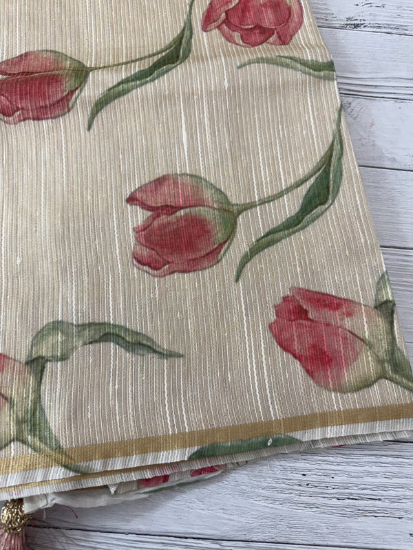 Jute tissue saree MS9932