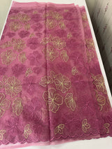 Soft Organza saree with thread work - MSH910 Magenta