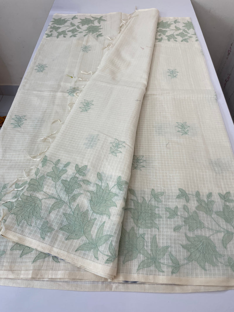 Soft Kota Jute Linen saree MS49844