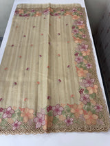 Kota Silk Cutwork saree MST113(2)- Beige