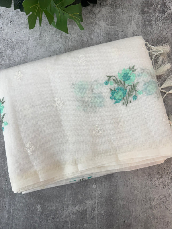 Silky kota embroidery saree MSK654