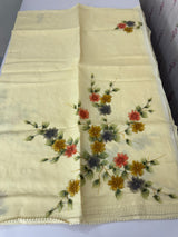 Kota saree with Digital Floral Print with Sequin Embellishment MS14953 PastelYellow