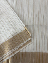 Soft blended tussar saree MKT121 - lines