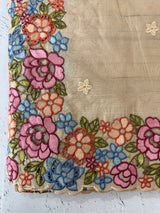 Cutwork blended tussar saree MTSS309