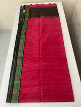 Jute tussar silk saree with contrast borders MJL655