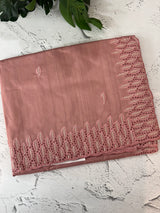 Blended tussar saree with cutwork - MSHK691 NudePeach