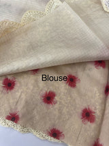 Premium Soft kota silk saree with digital prints and embroidery MKS703