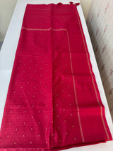 Semi silk saree with retta pettu borders  MTS455 DarkPink