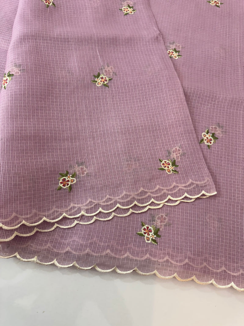 Soft kota silk saree with embriodery work MS89432
