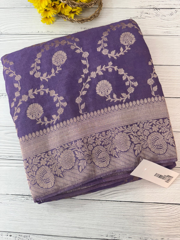 Semi Banarasi Georgette saree MKGS721