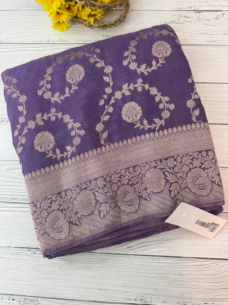 Semi Banarasi Georgette saree MKGS721