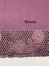 Cutwork Blended tussar saree MTS9078