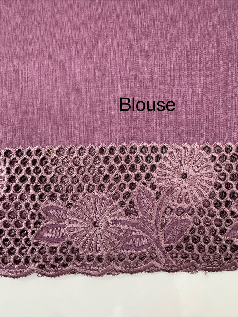 Cutwork Blended tussar saree MTS9078