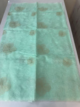 Viscose organza saree with thread work - MSH925 Pastel AquaBlue