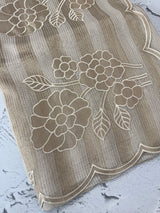 Tissue chanderi saree with applique work MSH175