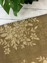Tissue Linen Saree with applique work MRS890