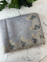 Satin finish kosa tussar saree with cutwork - MSH205
