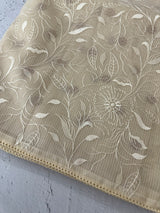 Moonga checks saree with embroidery MSH165 Ivory