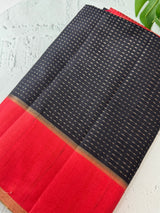 Semi silk saree with zari weaving  MSG6161