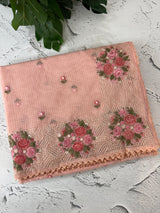 Soft kota silk saree with embroidery MSS678 PeachPink
