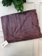 Blended tussar saree with cutwork SSPNMNR - Mauve