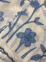 Mul chanderi applique work saree MSH170