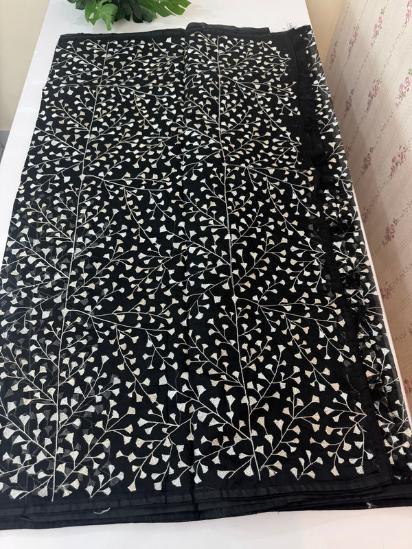Supernet embriodery saree SSPNHRS