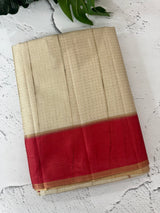 Semi silk saree with zari weaving  MSG6161