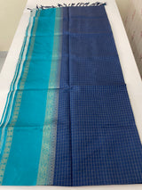 Semi silk saree with contrast borders MSS433
