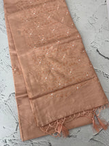 Butter silk saree with embroidery MTS569