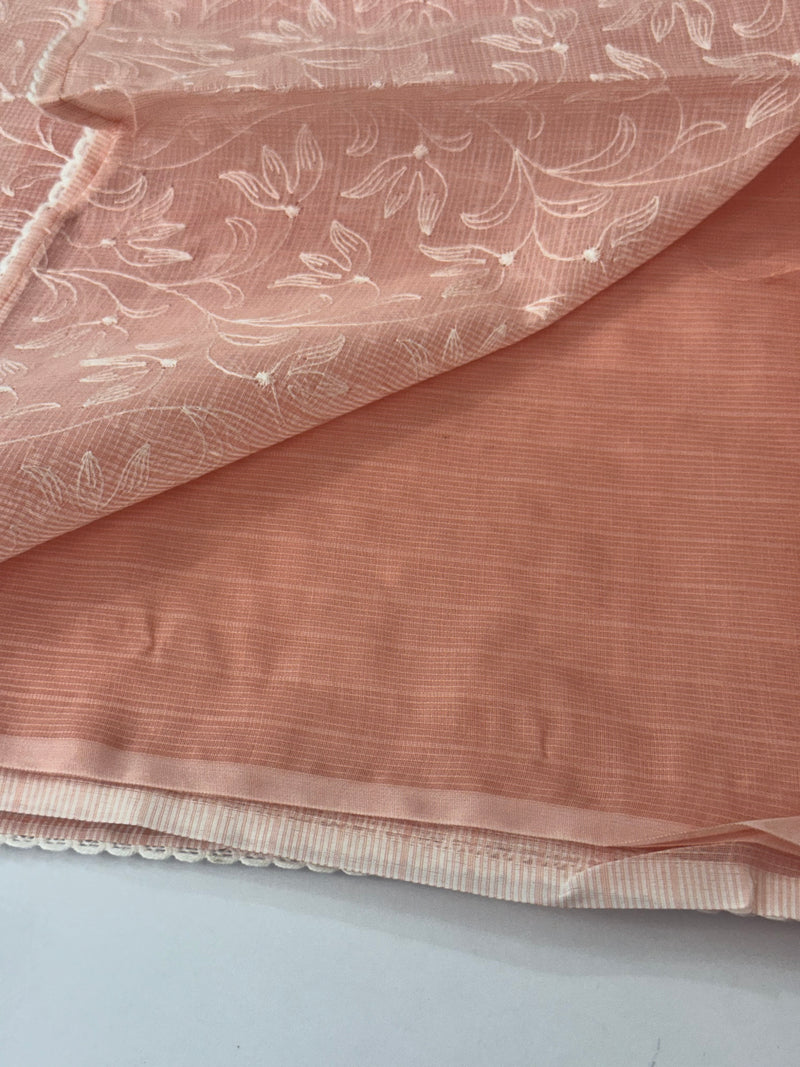 Kota embriodery saree MS1455 - PastelPeach